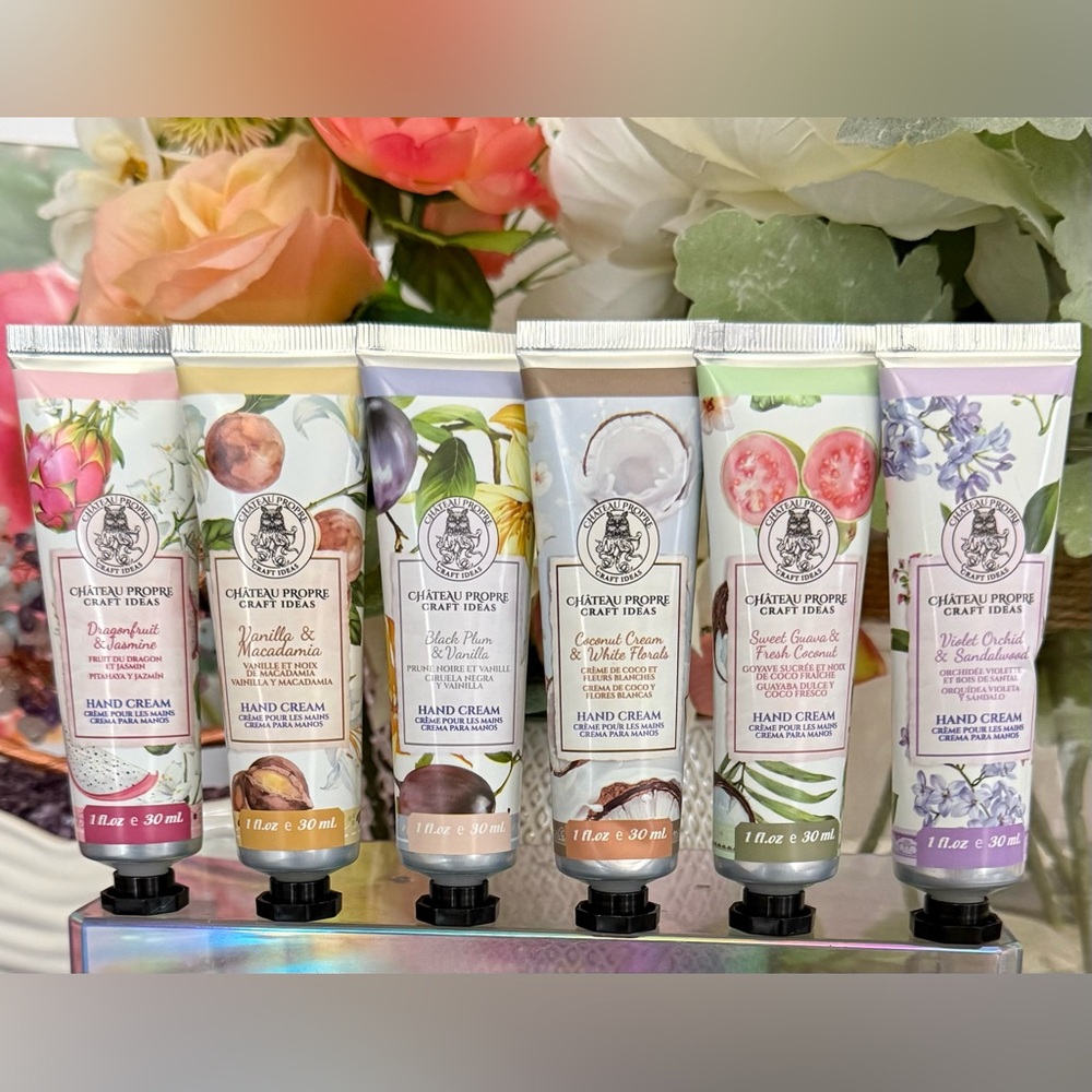 🆕🪷 CHÂTEAU PROPRE LIMITED EDITION 6-PIECE HAND CREAM COLLECTION. BRAND NEW! - Picture 2 of 15